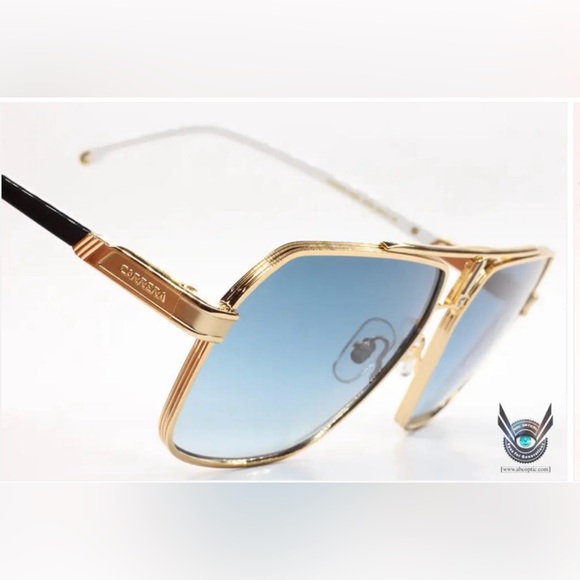 Carrera Aviator 1055/S J5G08 Gold and Blue Gradient Italian Luxury Sunglasses - Picture 8 of 15